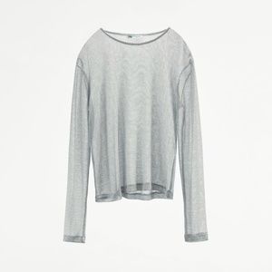 Zara limited edition knit metallic top you cannot miss